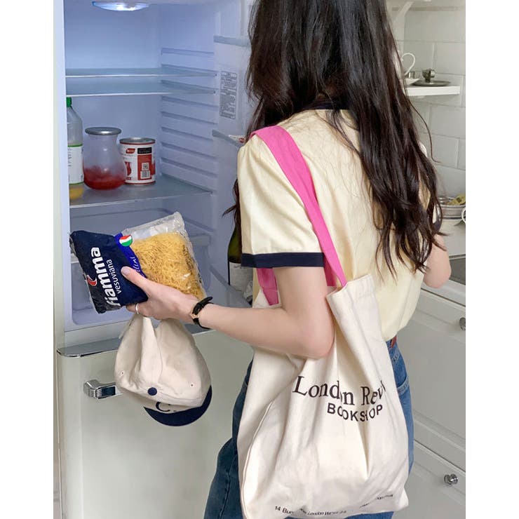 【SHOPLIST限定】配色ラインイラストロゴリンガーTシャツ トップス ロゴT… | kirakiraShop  | 詳細画像13 