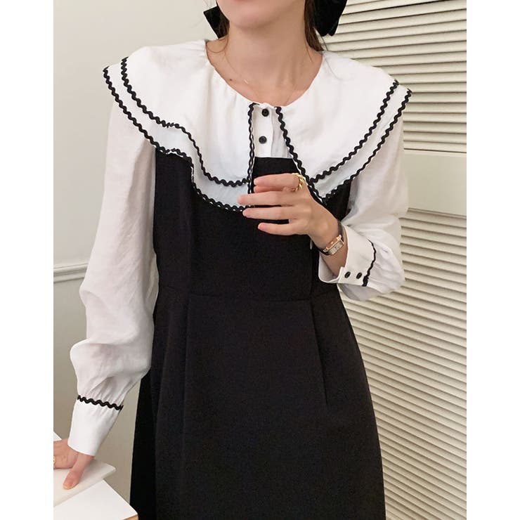 【SHOPLIST限定】ダブルカラーシアードッキングワンピース ドッキングワンピ… | kirakiraShop  | 詳細画像11 