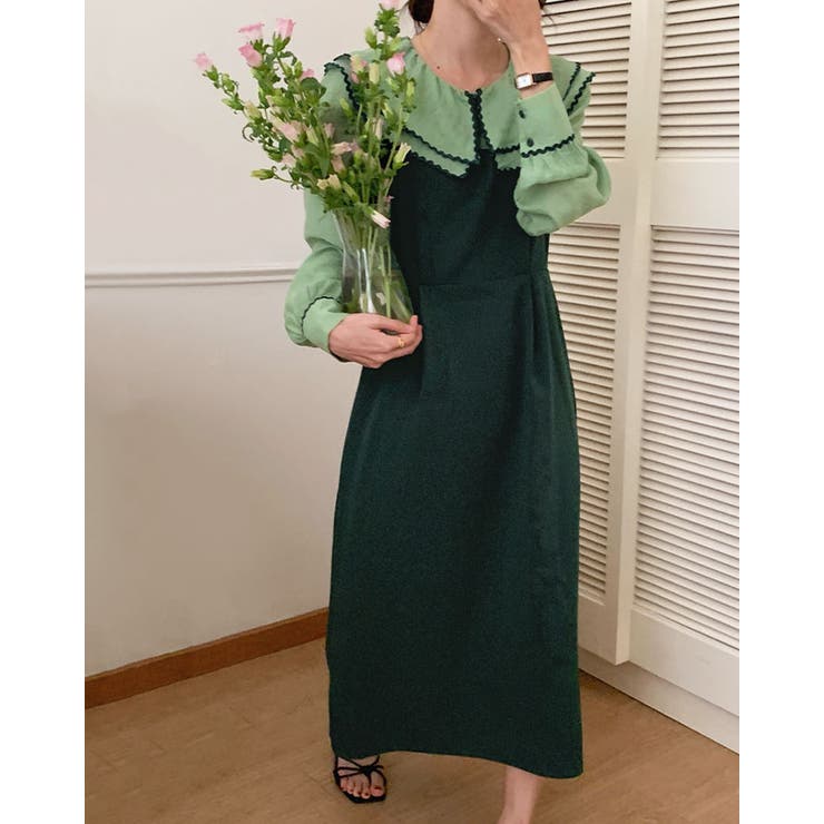 【SHOPLIST限定】ダブルカラーシアードッキングワンピース ドッキングワンピ… | kirakiraShop  | 詳細画像15 