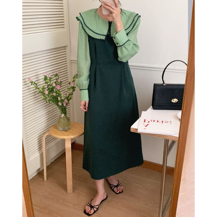 【SHOPLIST限定】ダブルカラーシアードッキングワンピース ドッキングワンピ… | kirakiraShop  | 詳細画像16 