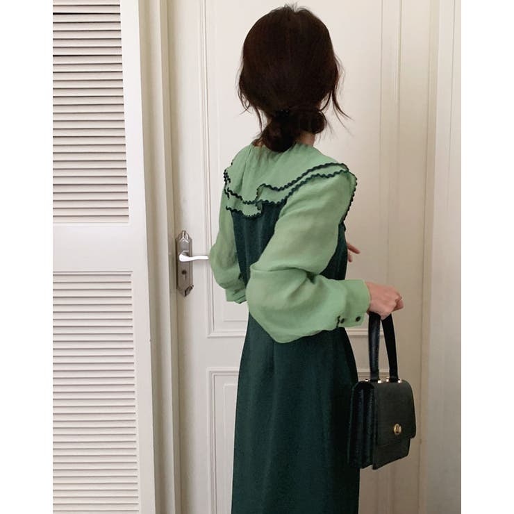 【SHOPLIST限定】ダブルカラーシアードッキングワンピース ドッキングワンピ… | kirakiraShop  | 詳細画像20 
