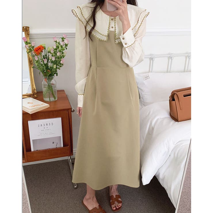 【SHOPLIST限定】ダブルカラーシアードッキングワンピース ドッキングワンピ… | kirakiraShop  | 詳細画像23 
