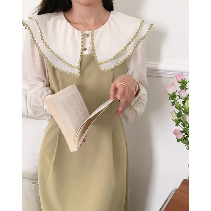 【SHOPLIST限定】ダブルカラーシアードッキングワンピース ドッキングワンピ… | kirakiraShop  | 詳細画像29 