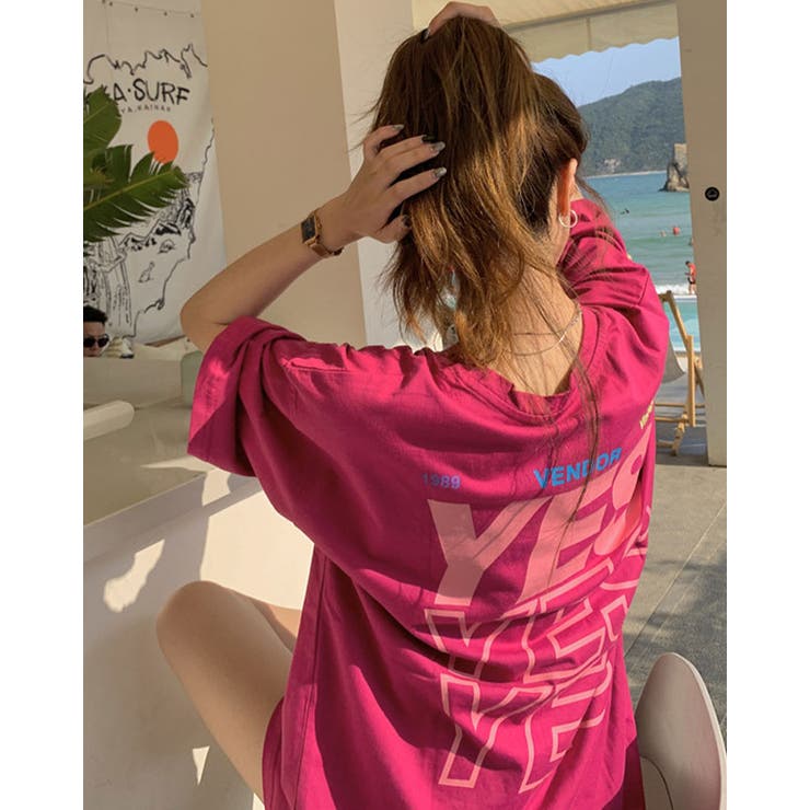 tシャツ キラキラロゴドロストミニPK レディース キラキラロゴミニTシャツ | DISCOAT(ディスコート)レディース