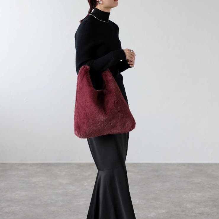 トライアングルファーバッグ ワンハンドル ふわふわ | GUSCIO | 詳細画像34 