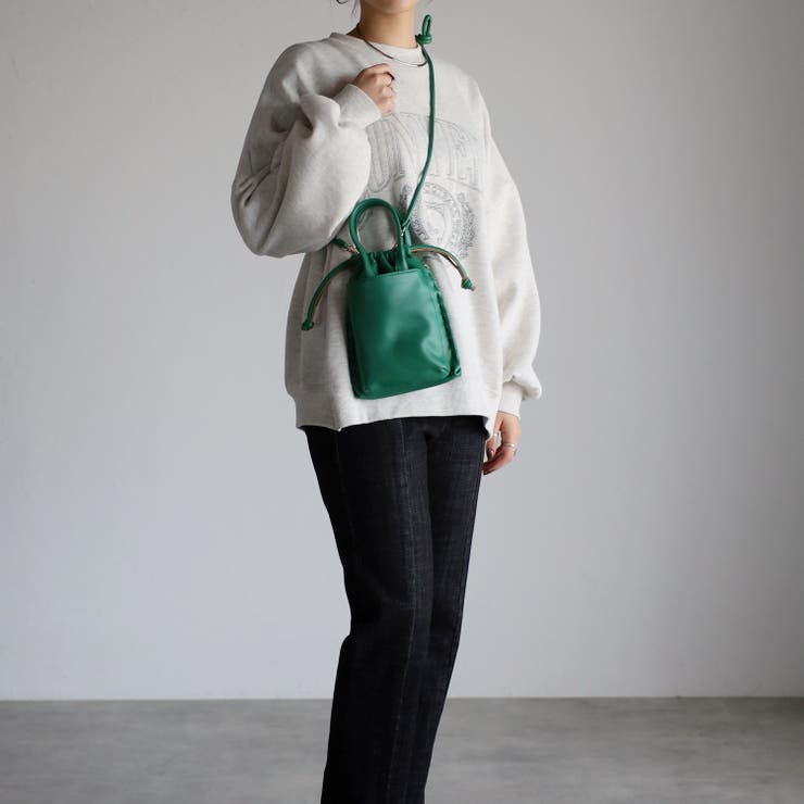 スマホポケット付き2WAY巾着型ミニポシェット 12-1083 | GUSCIO | 詳細画像12 