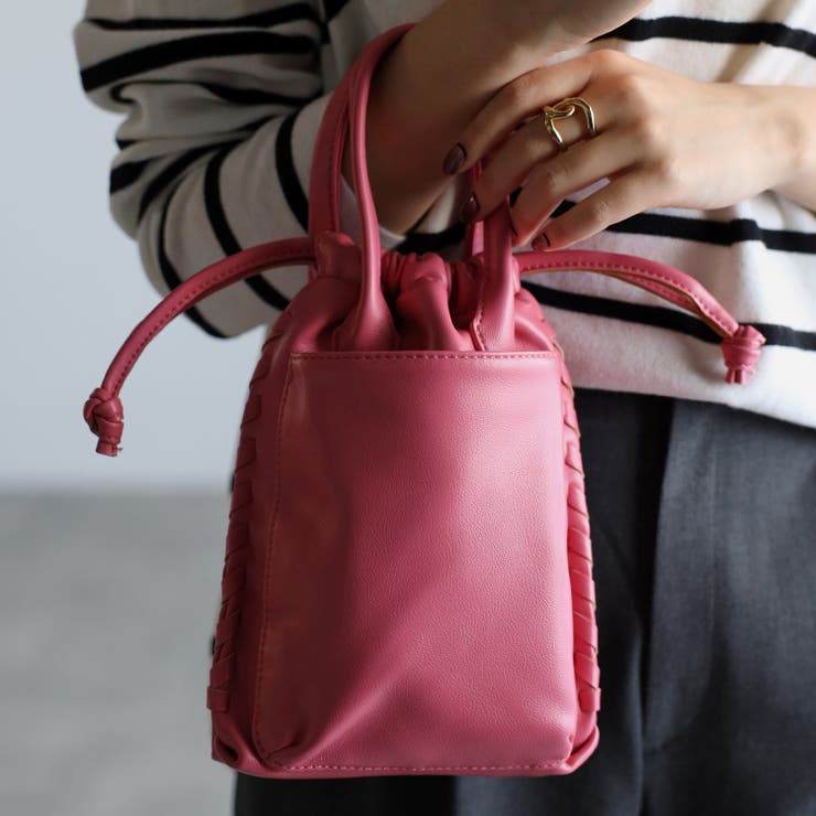 スマホポケット付き2WAY巾着型ミニポシェット 12-1083 | GUSCIO | 詳細画像25 