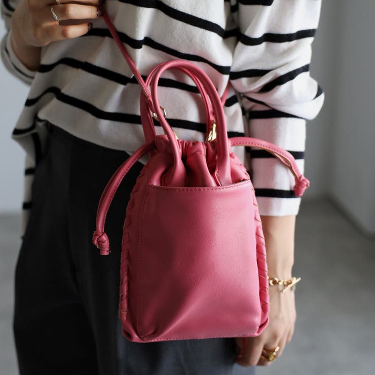 スマホポケット付き2WAY巾着型ミニポシェット 12-1083 | GUSCIO | 詳細画像28 