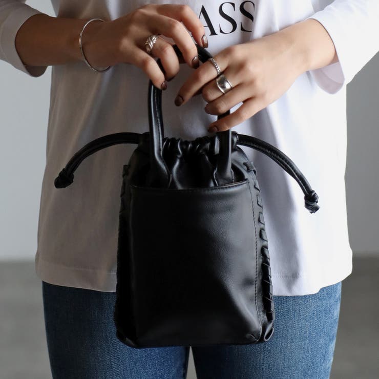 スマホポケット付き2WAY巾着型ミニポシェット 12-1083 | GUSCIO | 詳細画像33 