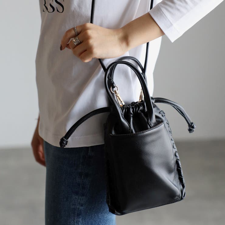 スマホポケット付き2WAY巾着型ミニポシェット 12-1083 | GUSCIO | 詳細画像36 