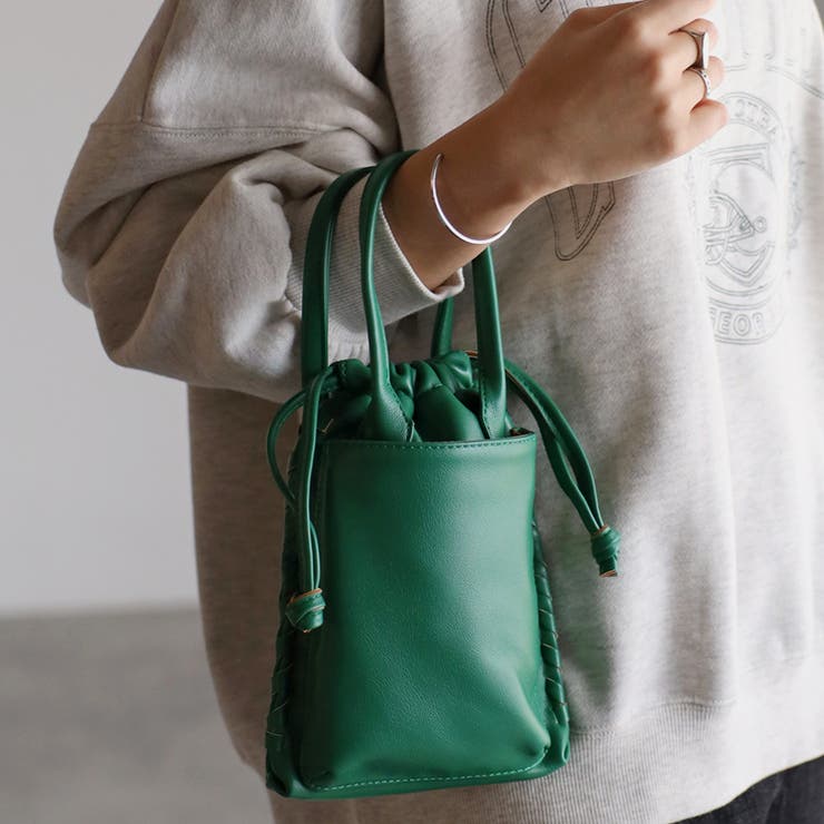 スマホポケット付き2WAY巾着型ミニポシェット 12-1083 | GUSCIO | 詳細画像3 