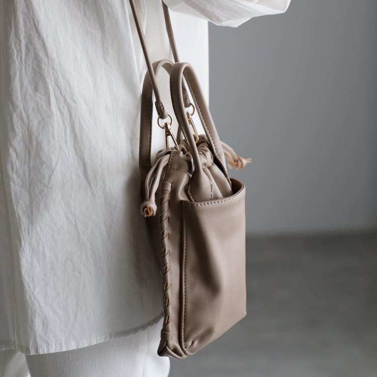 スマホポケット付き2WAY巾着型ミニポシェット 12-1083 | GUSCIO | 詳細画像47 