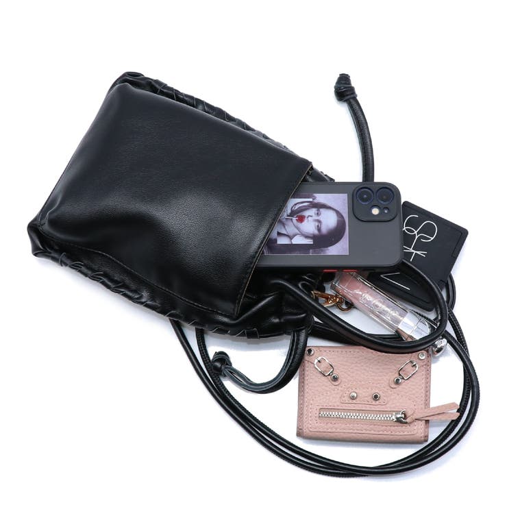 スマホポケット付き2WAY巾着型ミニポシェット 12-1083 | GUSCIO | 詳細画像63 