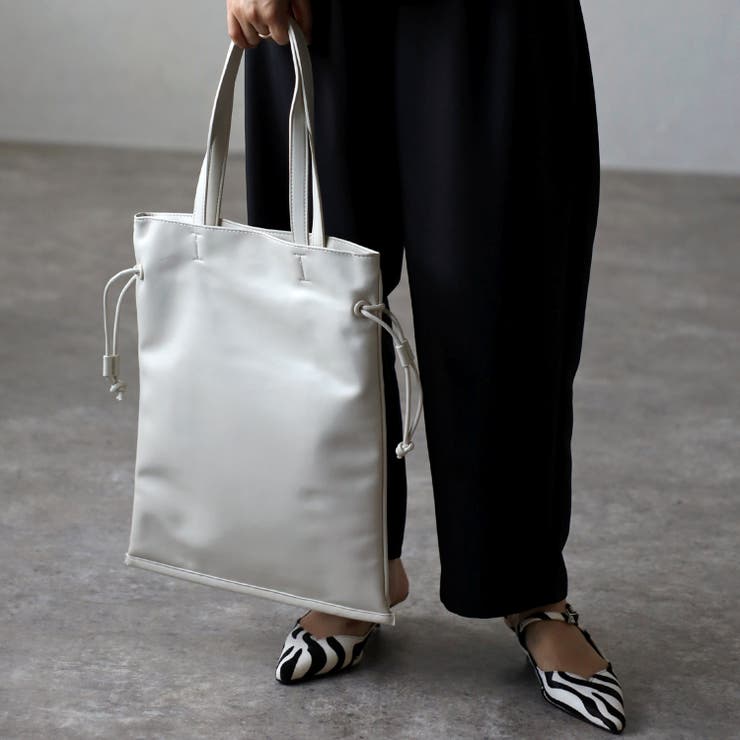 A4 PUレザー 巾着 トートバッグ 12-1120[品番：KMGB0000330]｜GUSCIO