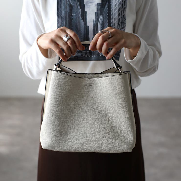 カギ付きハンドバッグ ワンハンドル ショルダー付き 12-1122[品番