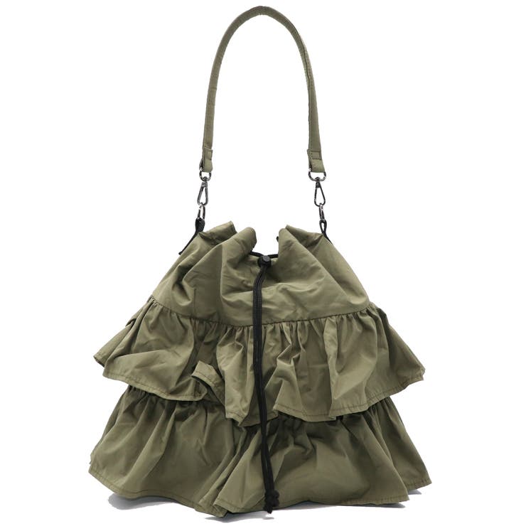 トリプルフリルバッグ✩.*˚フリルショルダー lilLilly ショルダーバッグ バッグ フリルバッグ レディース