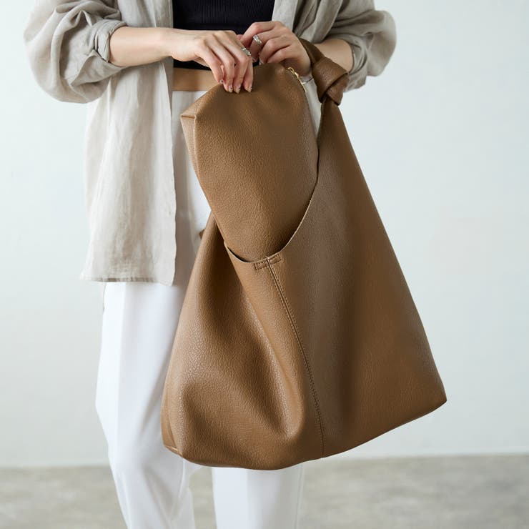 ノットハンドルトートバッグ ポーチ付き 一枚革風 12-1151 | GUSCIO | 詳細画像15 