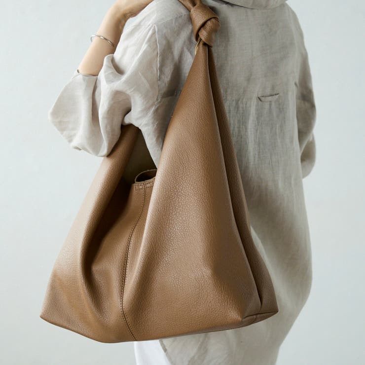 ノットハンドルトートバッグ ポーチ付き 一枚革風 12-1151 | GUSCIO | 詳細画像16 