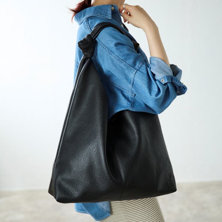 ノットハンドルトートバッグ ポーチ付き 一枚革風 12-1151 | GUSCIO | 詳細画像3 