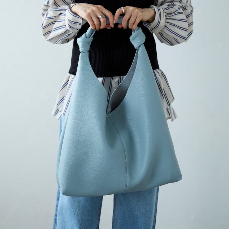 ノットハンドルトートバッグ ポーチ付き 一枚革風 12-1151 | GUSCIO | 詳細画像38 