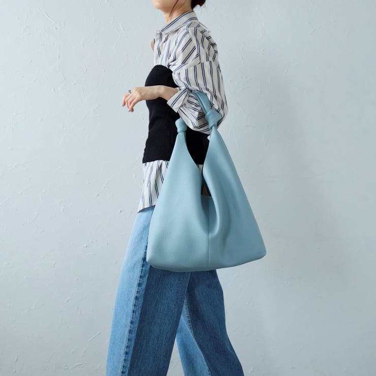 ノットハンドルトートバッグ ポーチ付き 一枚革風 12-1151 | GUSCIO | 詳細画像41 