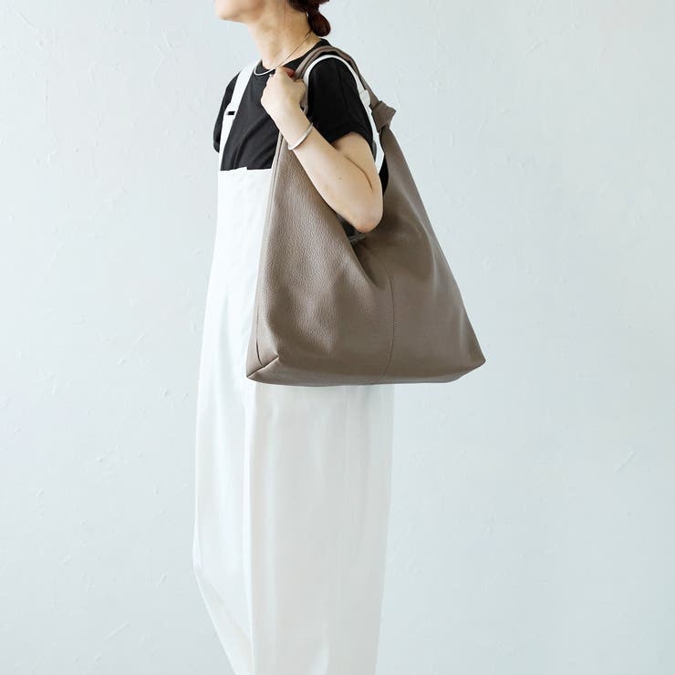 ノットハンドルトートバッグ ポーチ付き 一枚革風 12-1151 | GUSCIO | 詳細画像61 