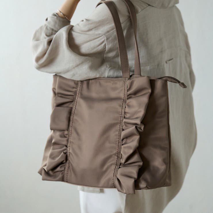 ナイロンフリルトートバッグ フェミニン かわいい A4 12-1159 | GUSCIO | 詳細画像13 