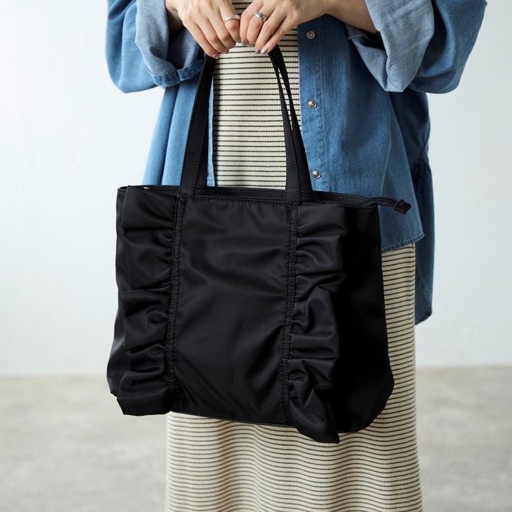 ナイロンフリルトートバッグ フェミニン かわいい A4 12-1159 | GUSCIO | 詳細画像37 