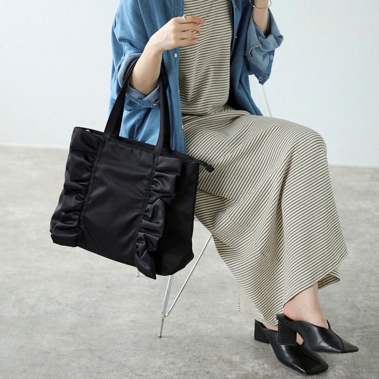 ナイロンフリルトートバッグ フェミニン かわいい A4 12-1159 | GUSCIO | 詳細画像38 