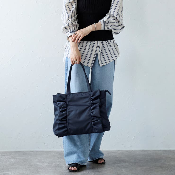 ナイロンフリルトートバッグ フェミニン かわいい A4 12-1159 | GUSCIO | 詳細画像5 