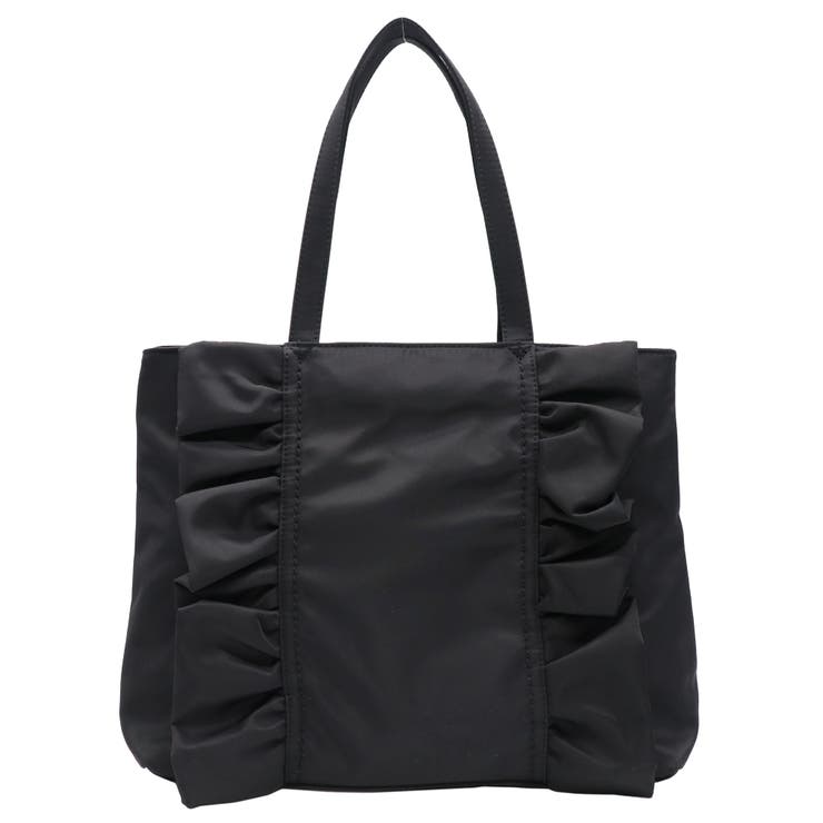 ナイロンフリルトートバッグ フェミニン かわいい A4 12-1159[品番