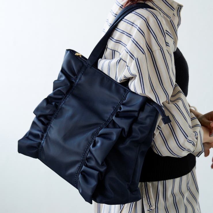 ナイロンフリルトートバッグ フェミニン かわいい A4 12-1159 | GUSCIO | 詳細画像8 