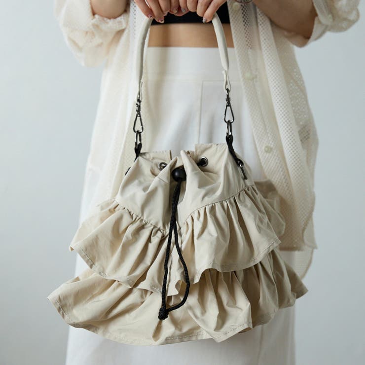 フリルミニショルダーバッグ 2段フリル 2WAY カジュアル 12-1164 | GUSCIO | 詳細画像13 