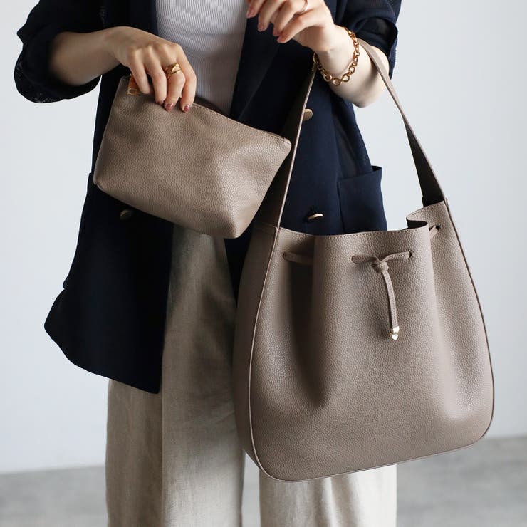 ワンハンドルトートバッグ ノットリボン ポーチ付 12-1166 | GUSCIO | 詳細画像18 