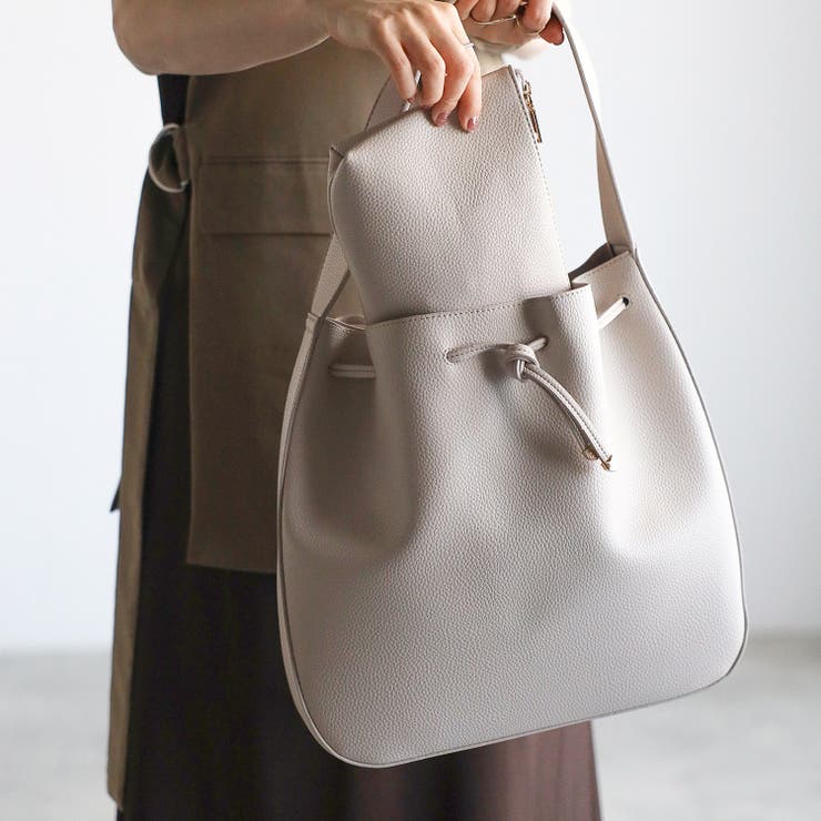 ワンハンドルトートバッグ ノットリボン ポーチ付 12-1166 | GUSCIO | 詳細画像31 