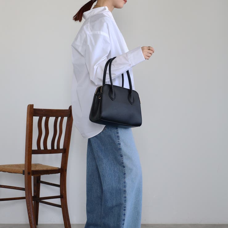 ハンドバッグ  ボストン型 三室構造 ショルダー付き 12-1187 | GUSCIO | 詳細画像25 