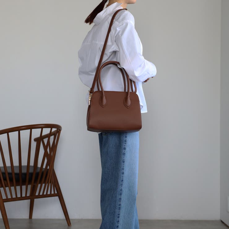 ハンドバッグ  ボストン型 三室構造 ショルダー付き 12-1187 | GUSCIO | 詳細画像36 
