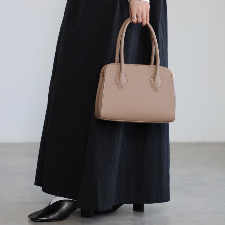 ハンドバッグ  ボストン型 三室構造 ショルダー付き 12-1187 | GUSCIO | 詳細画像39 