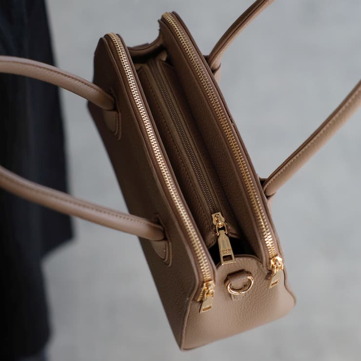 ハンドバッグ  ボストン型 三室構造 ショルダー付き 12-1187 | GUSCIO | 詳細画像41 