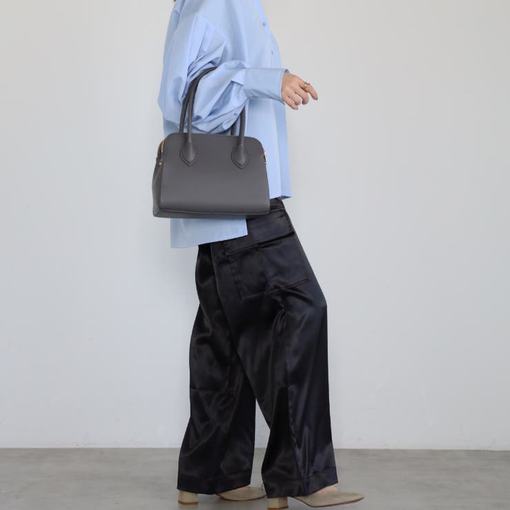 ハンドバッグ  ボストン型 三室構造 ショルダー付き 12-1187 | GUSCIO | 詳細画像4 