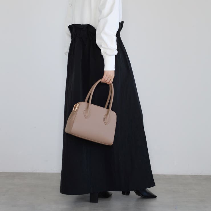 ハンドバッグ  ボストン型 三室構造 ショルダー付き 12-1187 | GUSCIO | 詳細画像47 