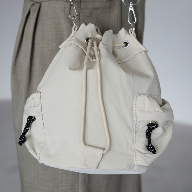 巾着ミニショルダーバッグ アウトポケット トレンド 12-1194 | GUSCIO | 詳細画像2 