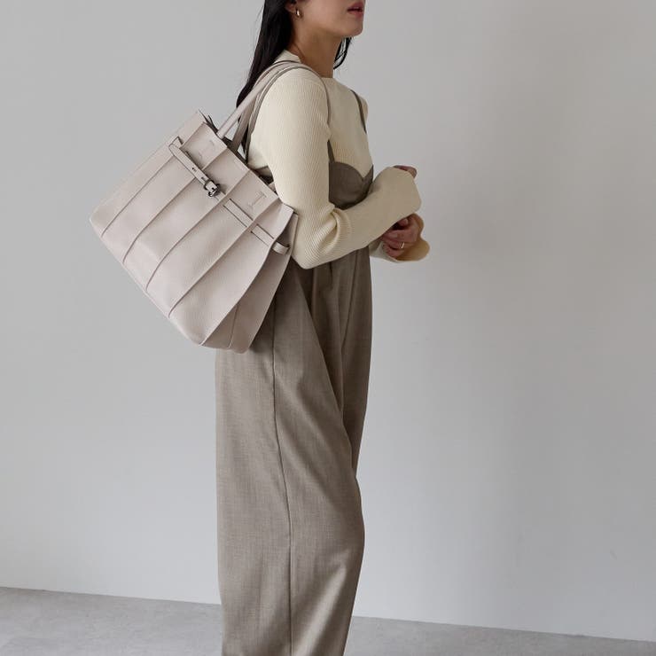 プリーツトートバッグ ベルトモチーフ A4 通勤 通学 軽量 12-1227 | GUSCIO | 詳細画像31 