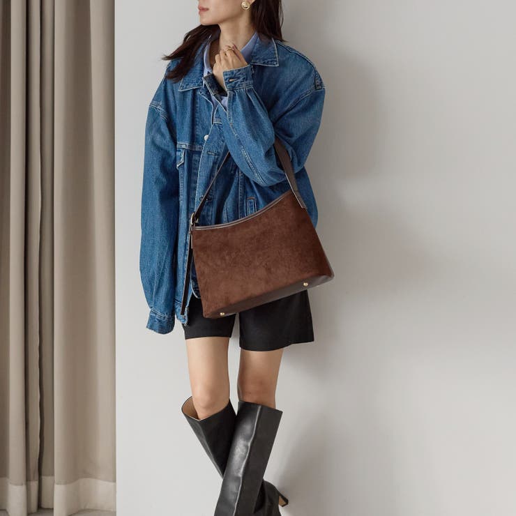 スエード調スクエアショルダーバッグ12-1237 | GUSCIO | 詳細画像10 