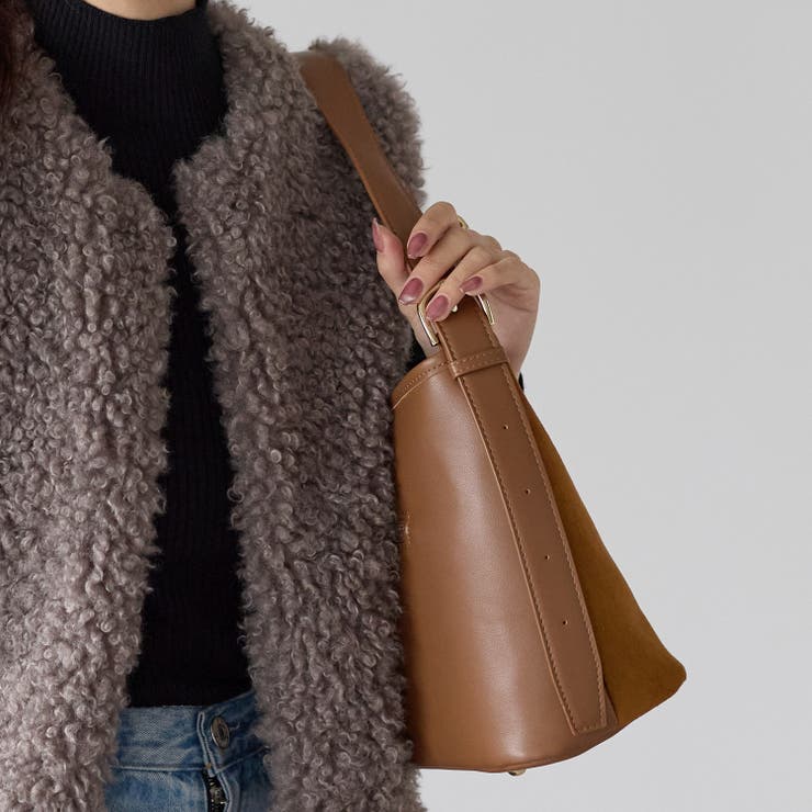 スエード調スクエアショルダーバッグ12-1237 | GUSCIO | 詳細画像32 