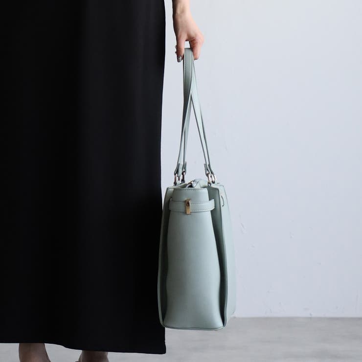 トートバッグ ベルトデザイン ポーチ付き | GUSCIO | 詳細画像17 