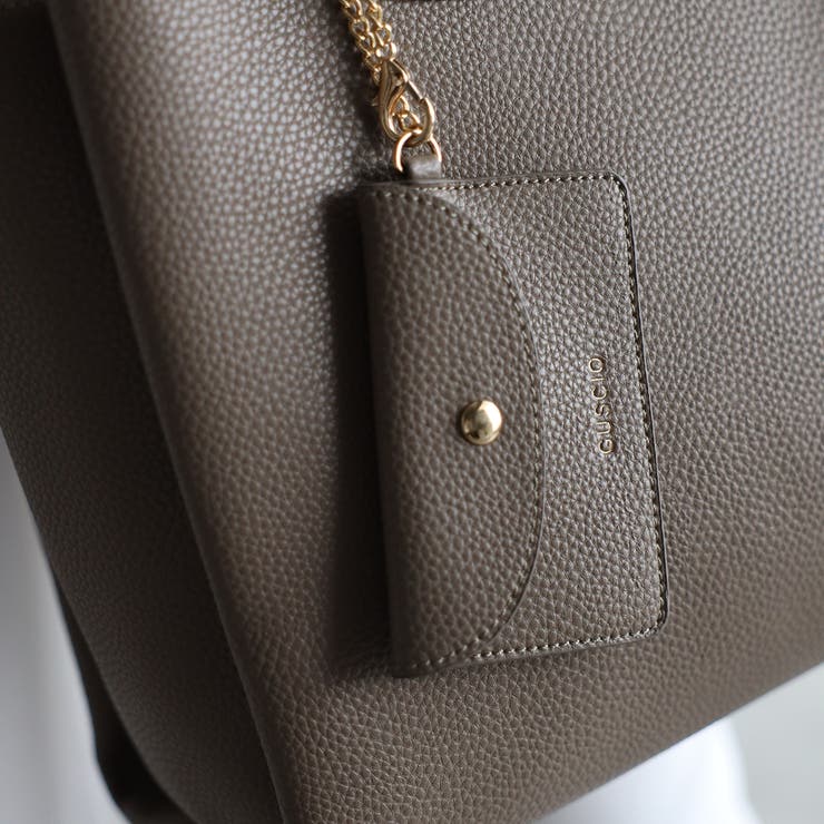 雑誌oggi掲載 あおりポケット付き収納便利 2wayトートバッグ | GUSCIO | 詳細画像19 