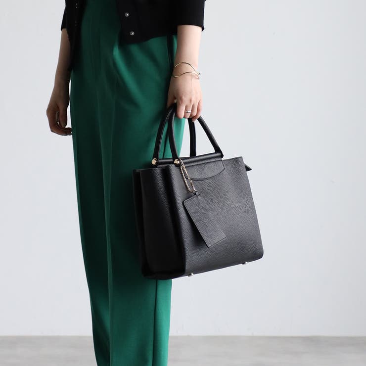 雑誌oggi掲載 あおりポケット付き収納便利 2wayトートバッグ | GUSCIO | 詳細画像21 