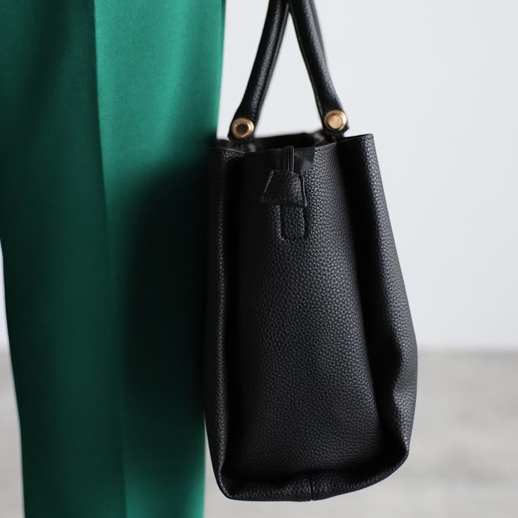 雑誌oggi掲載 あおりポケット付き収納便利 2wayトートバッグ | GUSCIO | 詳細画像25 