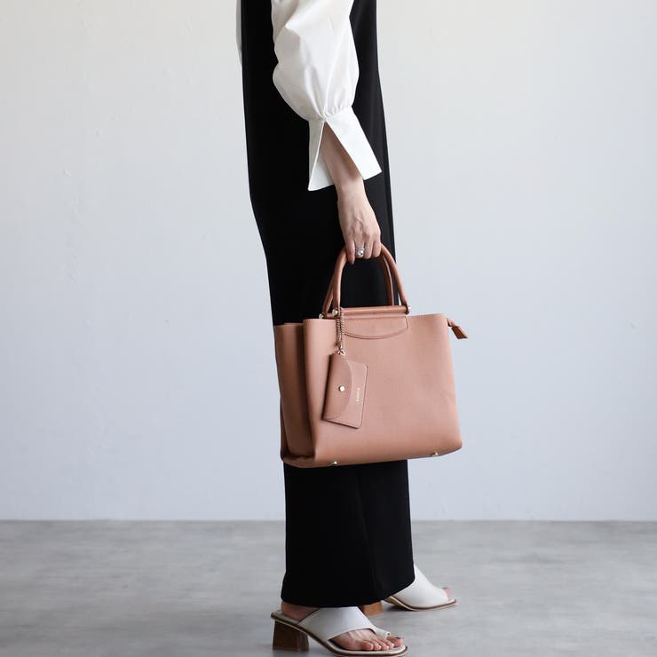 雑誌oggi掲載 あおりポケット付き収納便利 2wayトートバッグ | GUSCIO | 詳細画像28 